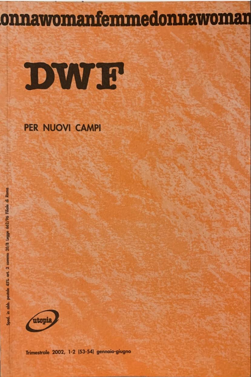 PER NUOVI CAMPI, DWF (53-54) 2002, 1-2