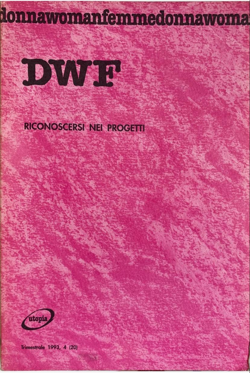 RICONOSCERSI NEI PROGETTI, DWF (20) 1993, 4